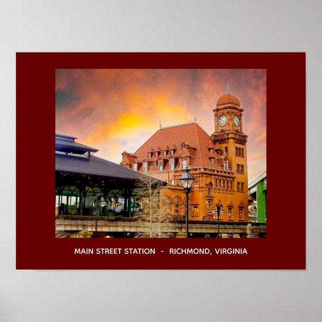 Main Street Station Richmond, Virginia Poster (Framsidan)