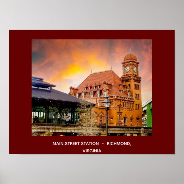 Main Street Station Richmond, Virginia Poster (Framsidan)