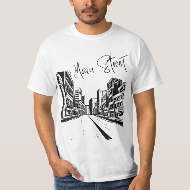 Main street t shirt (Framsida)