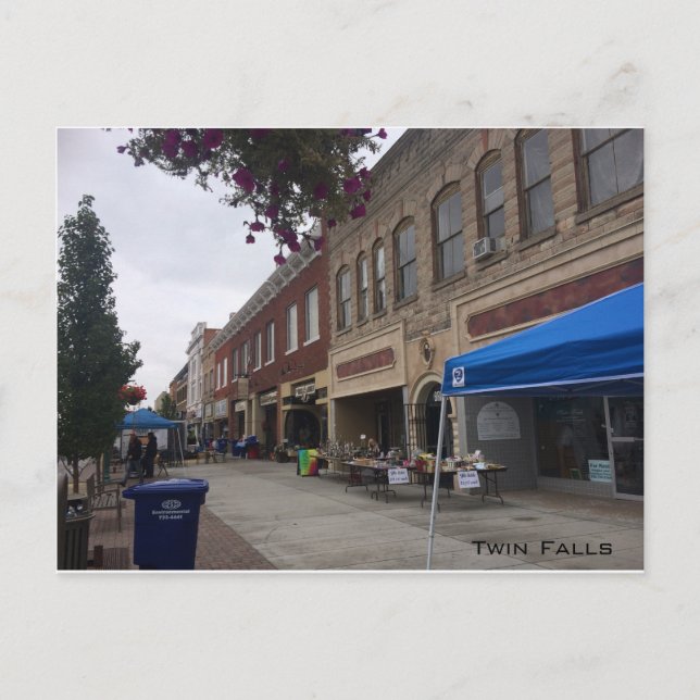 Main Street - Twin Falls Vykort (Framsida)