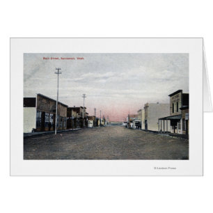 Main Street-vy Hälsningskort