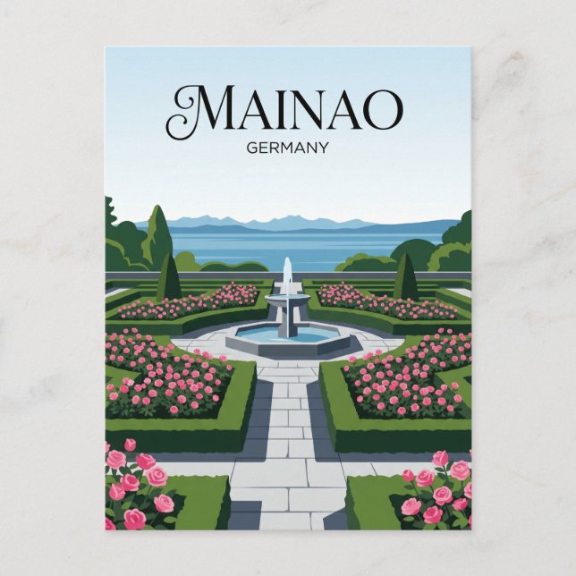Mainauön Tyskland Vykort (Framsida)