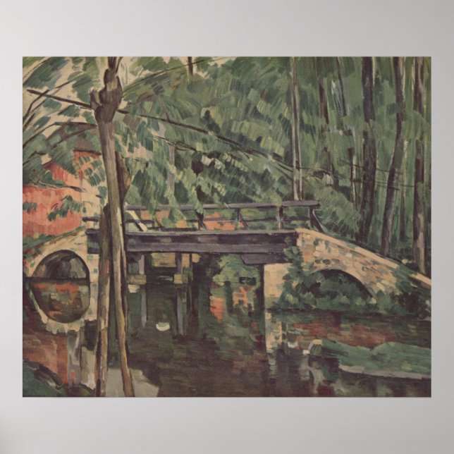 Maincy Bridge - Paul Cezanne - c1880 Poster (Framsidan)