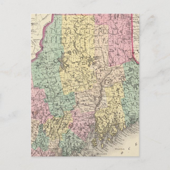 Maine 14 vykort (Framsida)