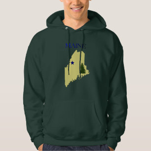 Maine 1901 flagga hoodie