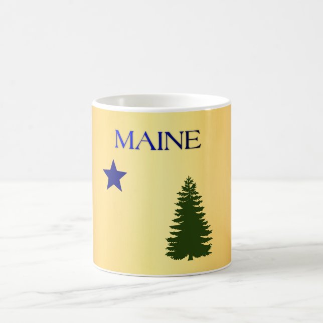 Maine (1901) flagga kaffemugg (Center)