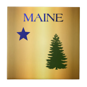 Maine (1901) flagga kakelplatta