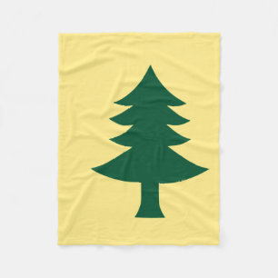 Maine 1901 Statlig flagga Fleecefilt
