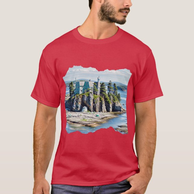 MAINE 24 19 Överstorlek T Shirt (Framsida)