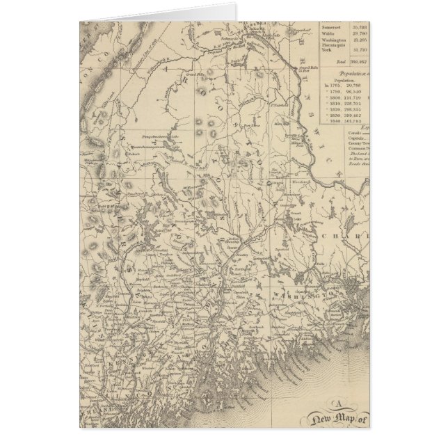 Maine 4 hälsningskort (Framsidan)