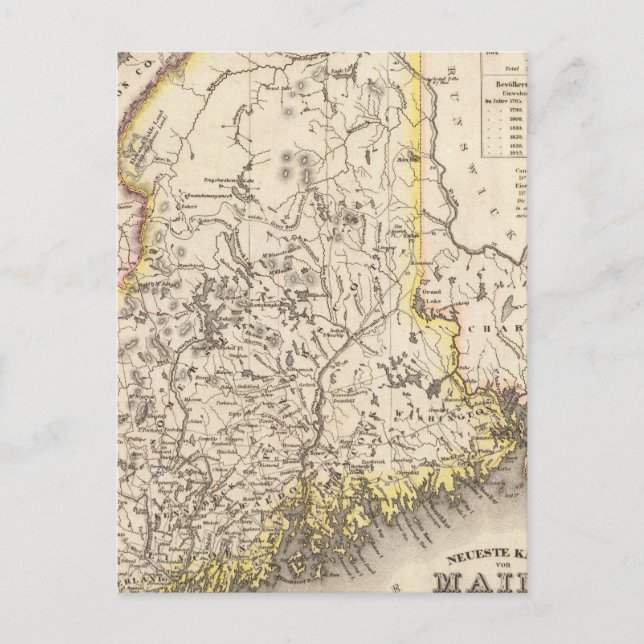 Maine 4 vykort (Framsida)