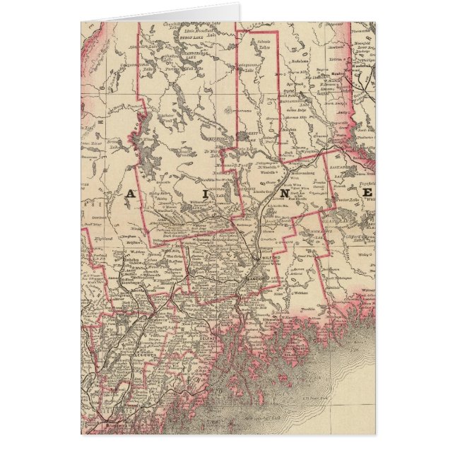 Maine 6 hälsningskort (Framsidan)