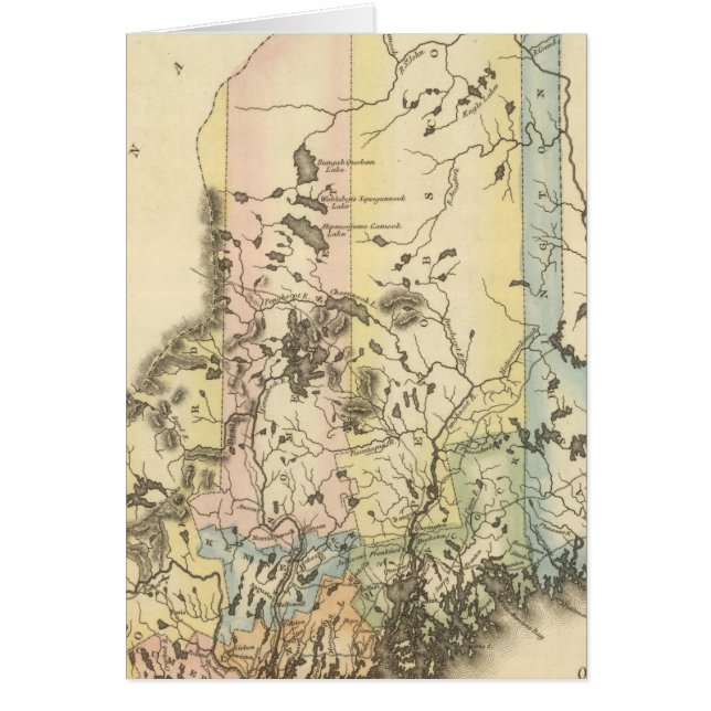 Maine 9 hälsningskort (Framsidan)