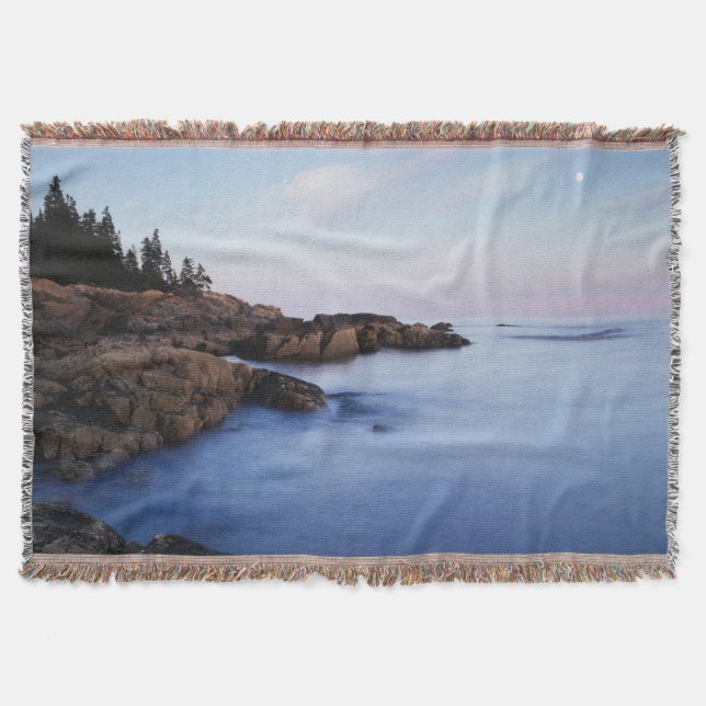 Maine, Acadia National Park, månnedgång Mysfilt (Framsidan)
