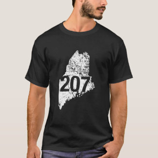 Maine Area Code 207 , Funny Cute Hometown Souvenir T Shirt
