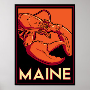 Maine art déco poster