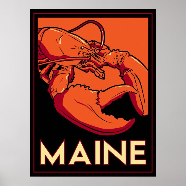 Maine Art Deco Poster (Framsidan)