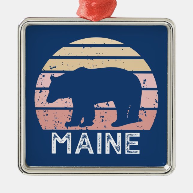 Maine Bear Julgransprydnad Metall (Framsidan)