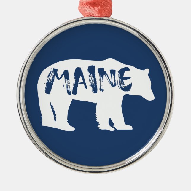 Maine Bear Julgransprydnad Metall (Framsidan)