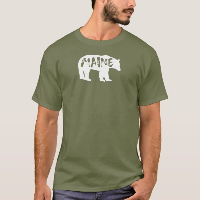 Maine Bear T Shirt (Framsida)