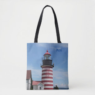 Maine Bicentennial Väster Quoddy Head fyr Tygkasse