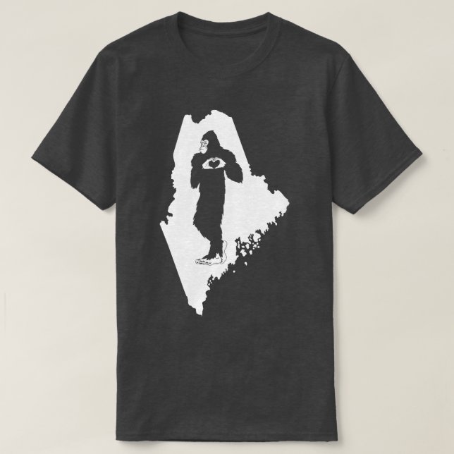 Maine Bigfoot T Shirt (Design framsida)