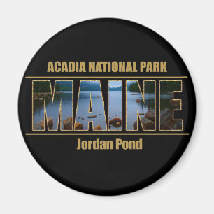 MAINE Bild Font Acadia nationalpark Magnet