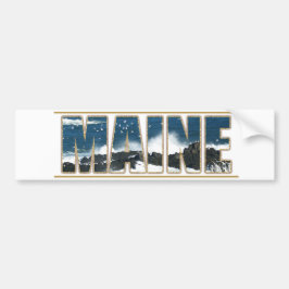 Maine-bildtext - Vinkar krasch Bildekal