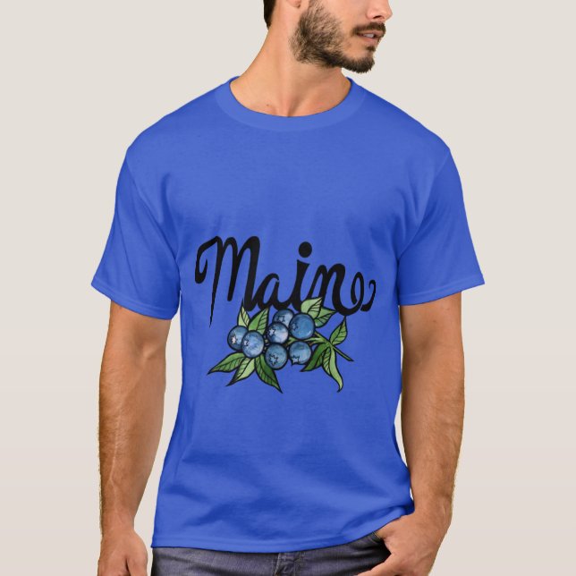 Maine Blueberries 1 T Shirt (Framsida)