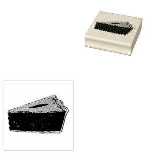 Maine Blueberry Paj Slice Biet Baking Foodie Blue Stämpel