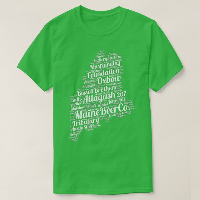 Maine Breweries T Shirt (Design framsida)