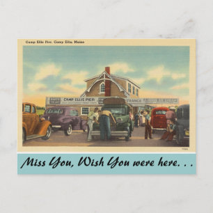 Maine, Camp Ellis Pier Vykort