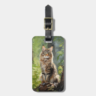 Maine Coon cat Bagagebricka