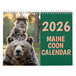 Maine Coon Cat Calendar Kalender