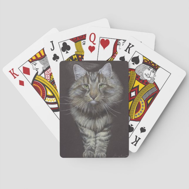 Maine Coon Cat Casinokort (Baksidan)