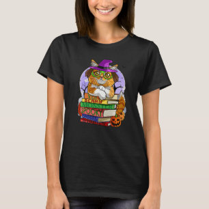 Maine Coon Cat Halloween Spooky Witch Pumpkin T Shirt