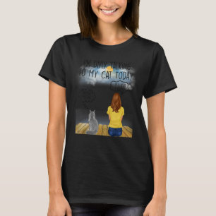 Maine Coon Cat, jag pratar bara med min katt idag T Shirt