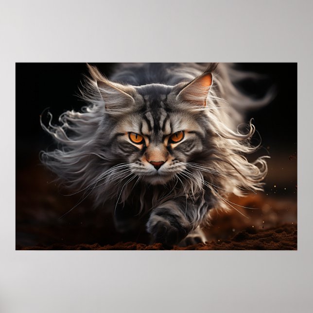 Maine Coon Cat-jakt Poster (Framsidan)