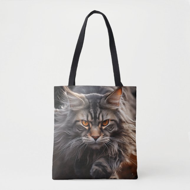 Maine Coon Cat-jakt Tygkasse (Framsida)