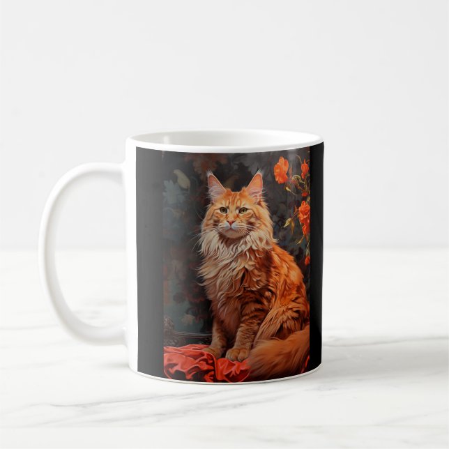 Maine Coon cat Kaffemugg (Vänster)
