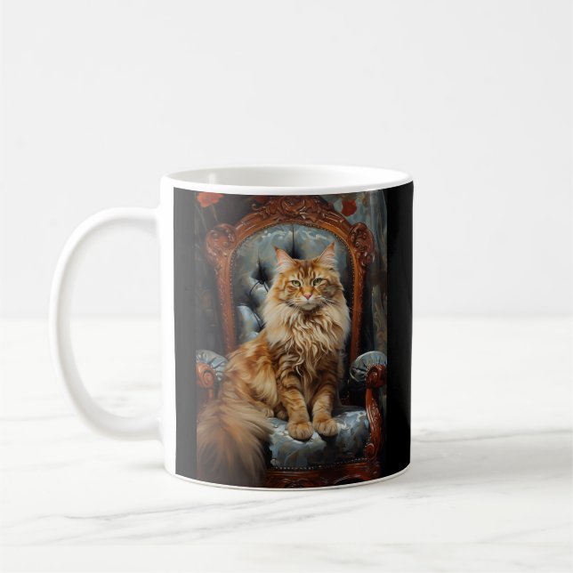 Maine Coon cat Kaffemugg (Vänster)