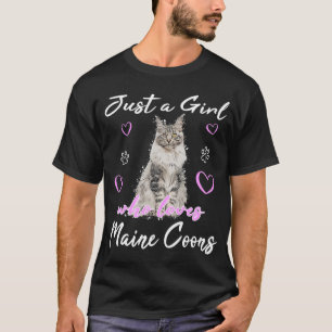 Maine Coon Cat Katt Katt Maine Coon cat motif T Shirt