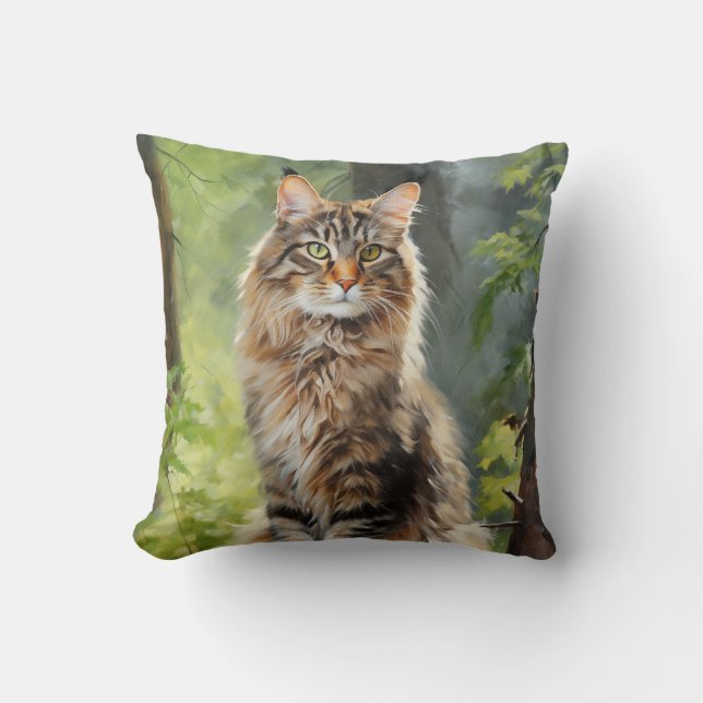 Maine Coon cat Kudde (Framsida)