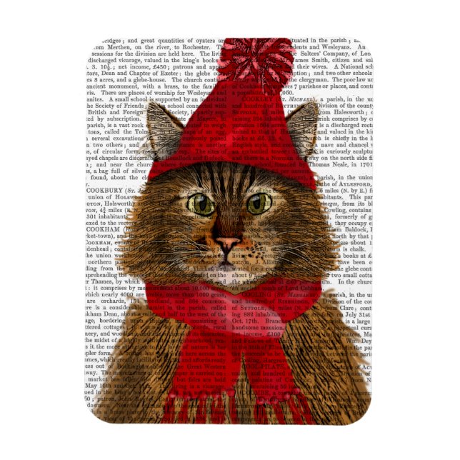 Maine Coon Cat Magnet (Vertikal)