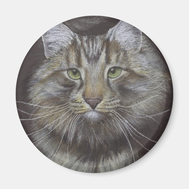 Maine Coon Cat Magnet (Framsidan)