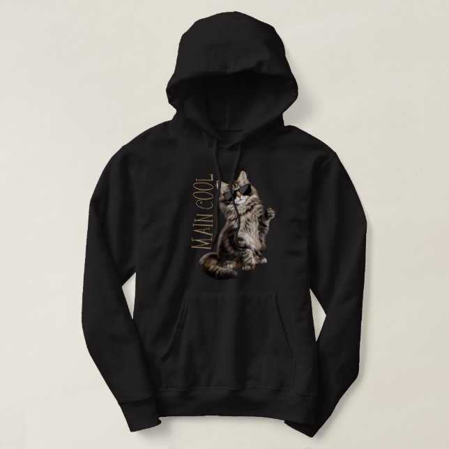 Maine Coon Cat - Main Coola  Hoodie (Design framsida)