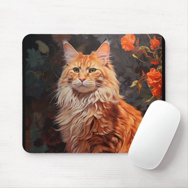 Maine Coon cat Musmatta (Med mus)