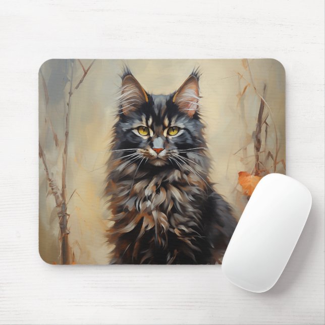 Maine Coon cat Musmatta (Med mus)