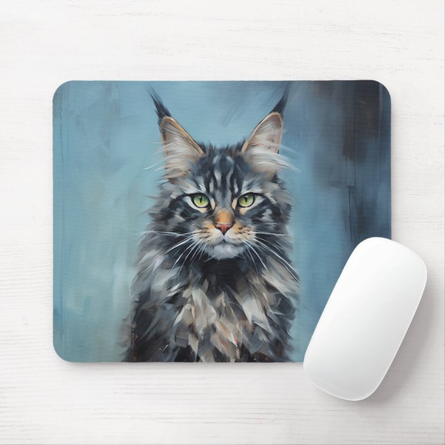 Maine Coon cat Musmatta (Med mus)