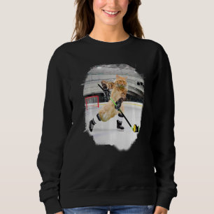 Maine Coon Cat Pay Ice Hockey Premium T Shirt